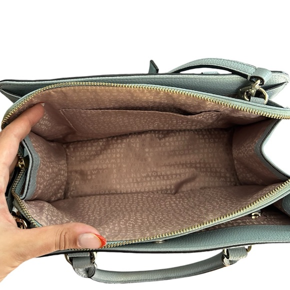 Kate Spade Mulberry Street Lise Satchel in Morning Sky - Picture 5 of 8